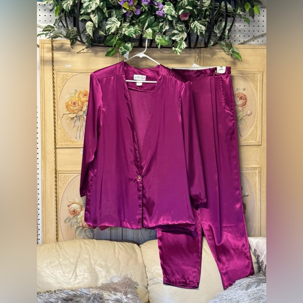 Jonathan Logan Magenta Satin Garment